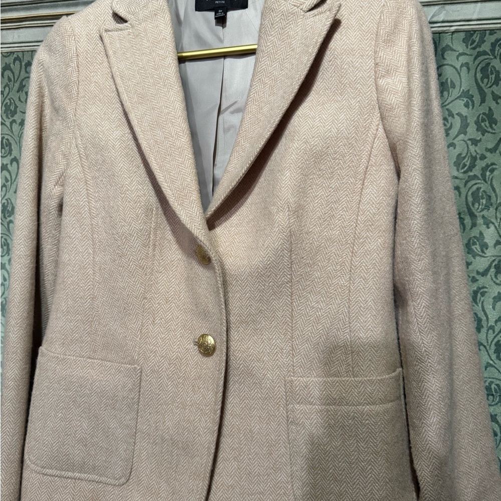 Talbots Cream Blazer with Gold Buttons